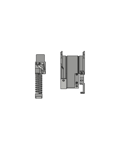 Clicky Button Fidget 🖊️ Push Push Cardioid Latch 3d model