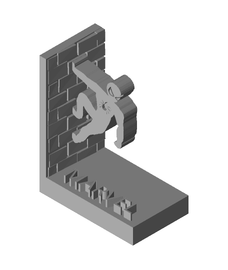 Spider-Man book end.stl 3d model