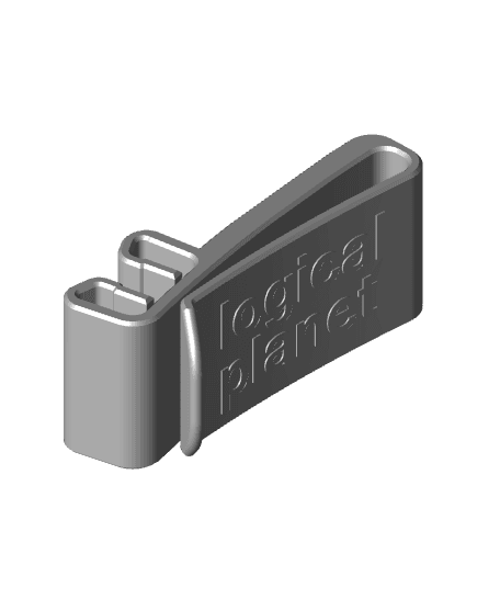 Ball Marker and Tee Visor Clip 3d model