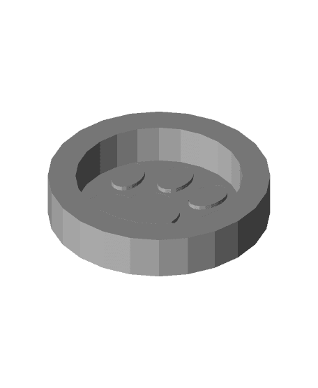 Paw Print Dish 3d model