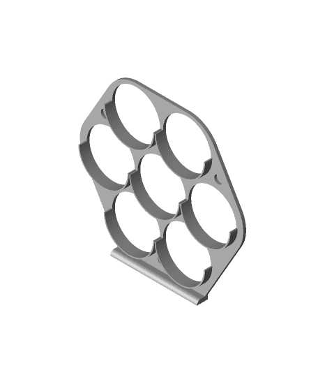 Revolver Cylinder Spice Rack 3d model