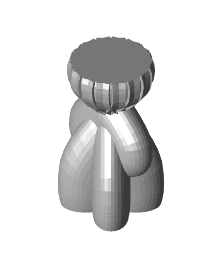 3 Heart Chalice Vase 3d model