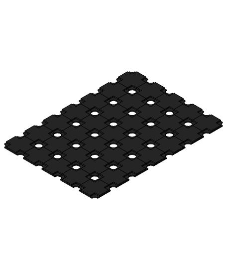 Parametric FreeCAD model for cell holders, for building battery packs 3d model