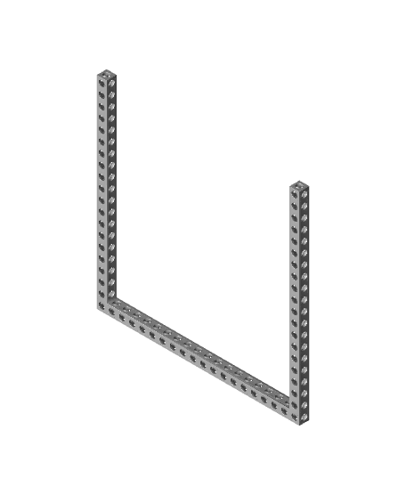 STEMFIE - Parts - Beams - Angled - U-shaped - Symmetric 3d model