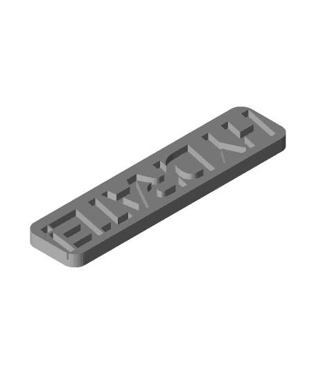 reminder plate - hydrate.stl 3d model