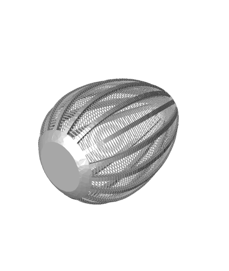 String Egg Ornament 3d model