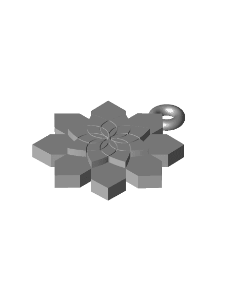 Christmas Ornament Star 2023 3d model