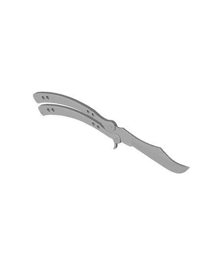 Butterfly Knife CSGO 3d model