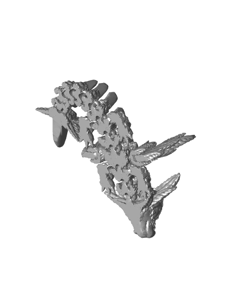 Baby Axolotl Dragon 3d model