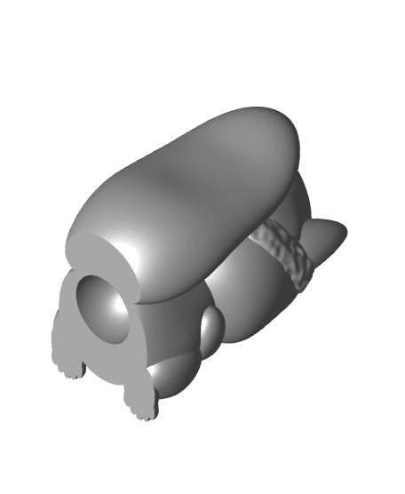 Squirrel with a Hat Ornament 3d model