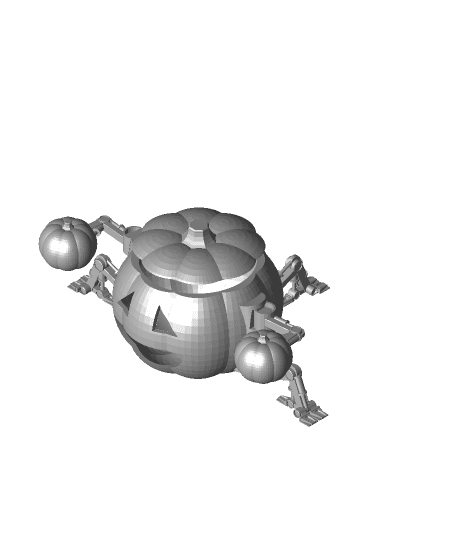 FHW: Pumpkin Battle Bot (for dad) 3d model