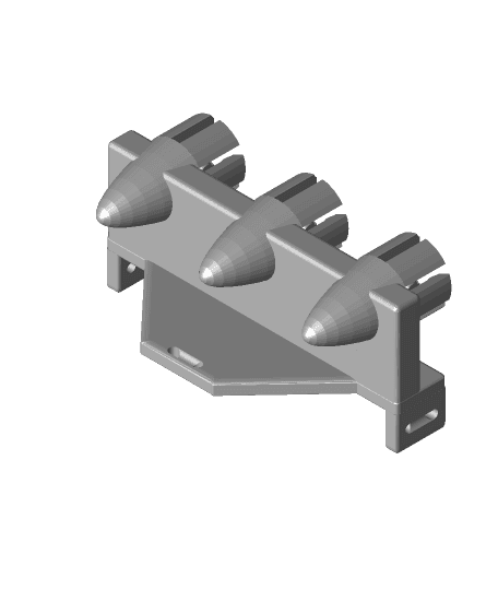 Three Arrow Mount - 3-fach Pfeilhalter 3d model