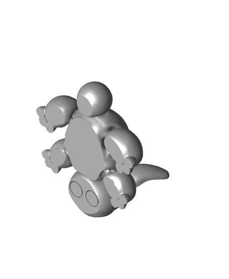 CUTE FLEXI BUNNY - WITH MOVEABLE EARS - SUPPORT FREE - PRINT-IN-PLACE 3d model