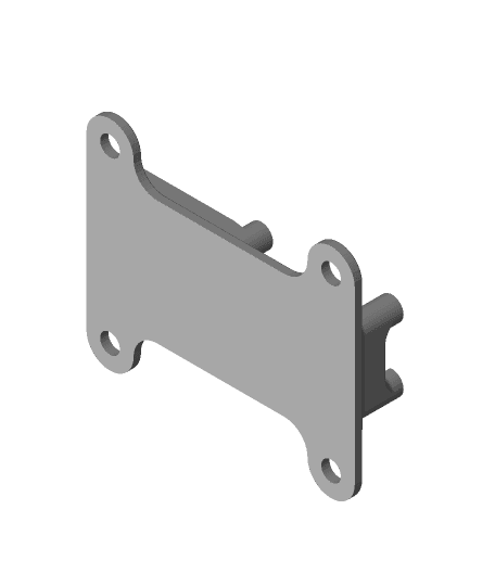 Tamiya and Velleman dual gearbox to single conversion plate 3d model