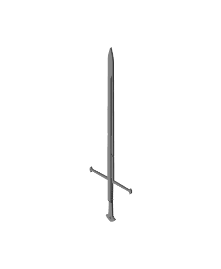 Narsil-Anduril Bookmark 3d model