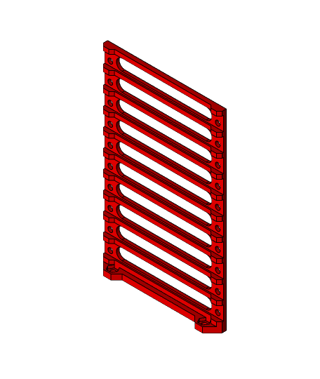 2.5" HDD-SSD Caddy for 10 drives 3d model