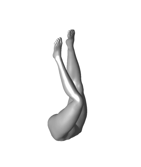  Beautiful female legs 3d model