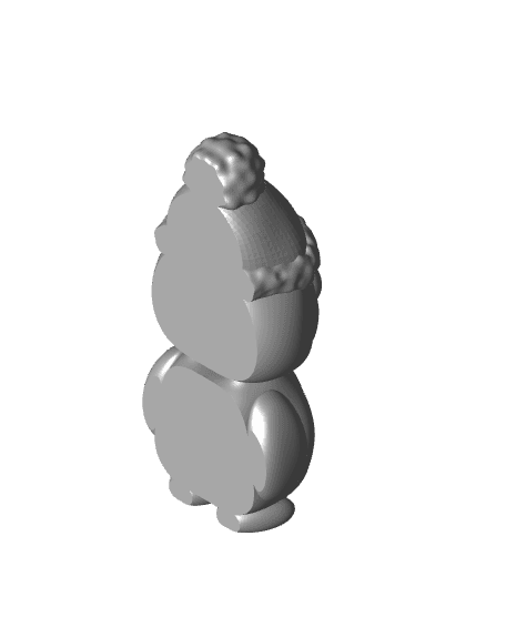 Penguin with Hat 3d model