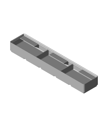 Divider Box 5x1x3 3-Compartment.stl 3d model