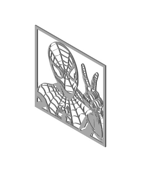 Spiderman wall art Spidey Wall Decor Avengers Superhero Decoration Fanart 3d model