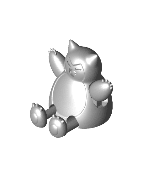 SNORLAX POPSTANDZ DEVICE HOLDER 3d model