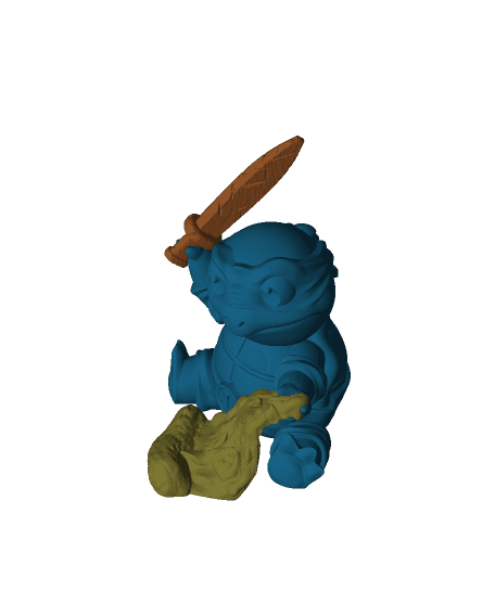 Ninja Squirtle - Leo 3d model