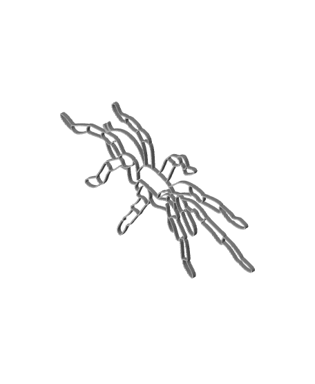 TARANTULA WALL ART SPIDER WALL DECOR 3d model