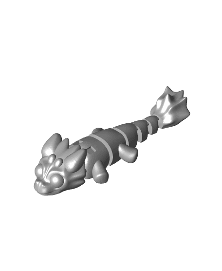 Baby Dragon - Single and Multimaterial printing 3d model