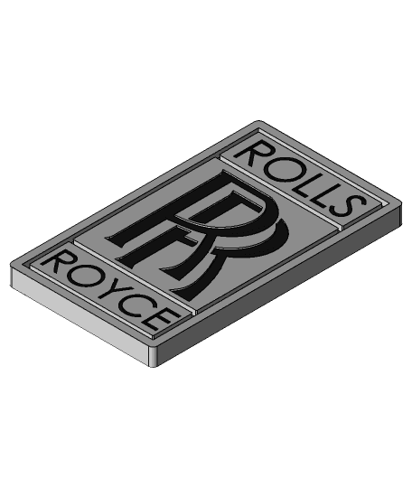 Rolls Royce logo 3d model