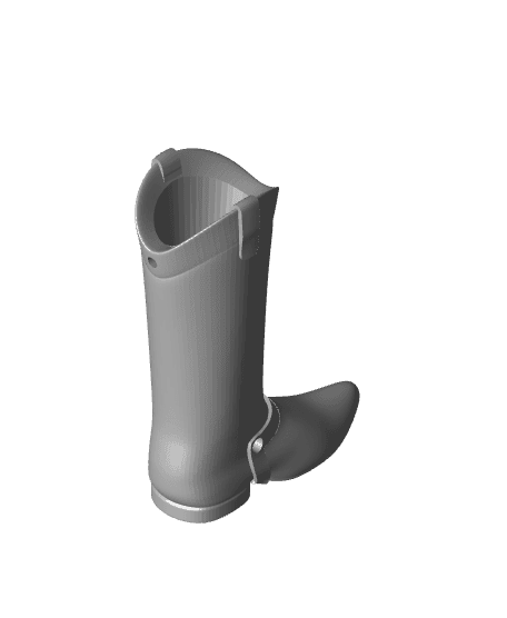 Cowboy Boot Keychain - Spur 3d model