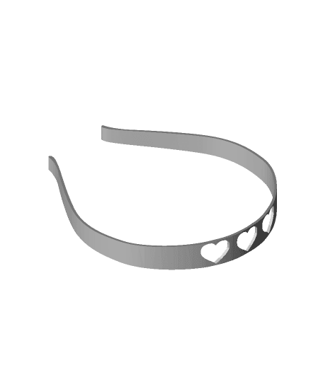 Heart_Headband_Child 3d model