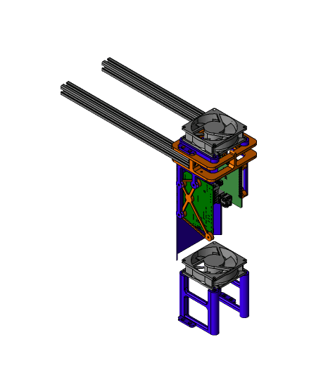 Kywoo Tycoon Vertical Mainboard Mount 3d model