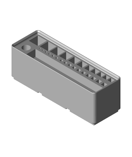 Gridfinity 3x1x4 Drill Bit Caddy.stl 3d model