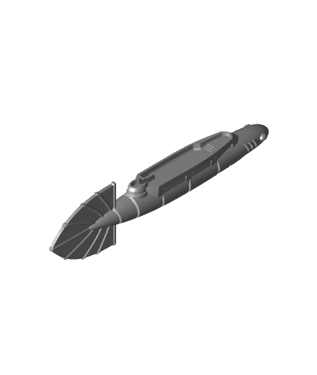 Eel Ship Spelljammer Miniature from dnd 2e 3d model