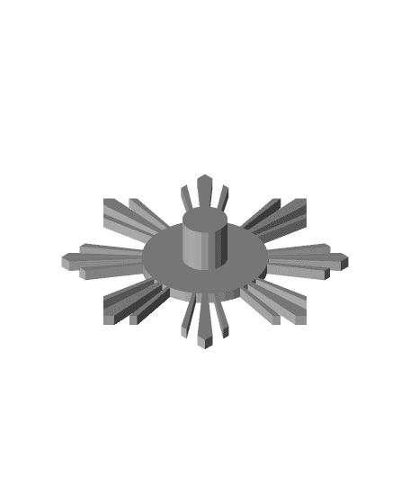 Philippine Flag Sun Extruder Spin Indicator 3d model