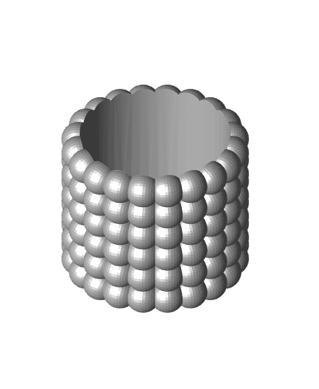 Bubbly wall planter pot  3d model