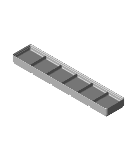 Divider Box 5x1x2 6-Compartment.stl 3d model