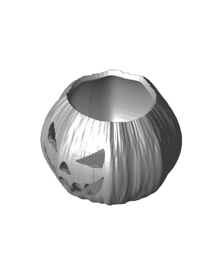 Three Dual Colour Pumpkins (Pumpkin 1) 3d model