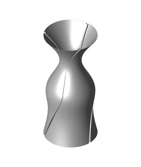 Three flute large vase 3d model