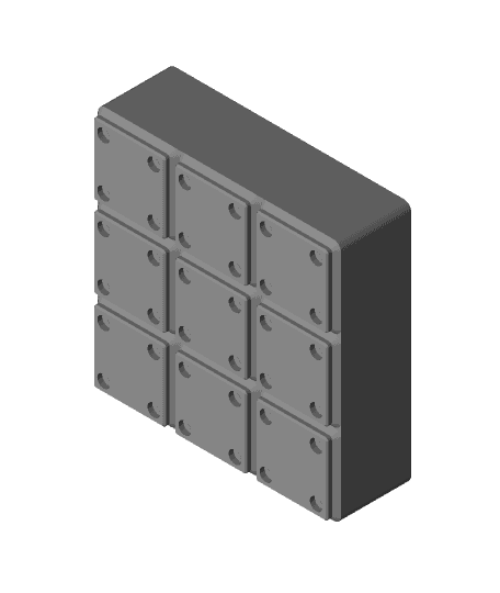 Gridfinity 5 unit tall bins for Husky drawers 3d model