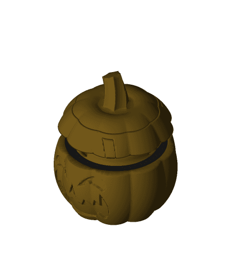 Evil Twist Lock Pumpkin 3d model