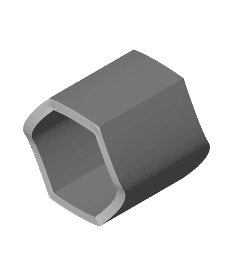 Hexagon to Circle Ambigous Shape.stl 3d model