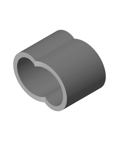 Two Circle to Circle Ambigous Shape.stl 3d model