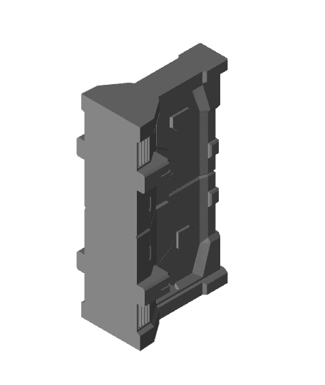 Walls: Wall Section Sci-Fi - Wall Set 3d model