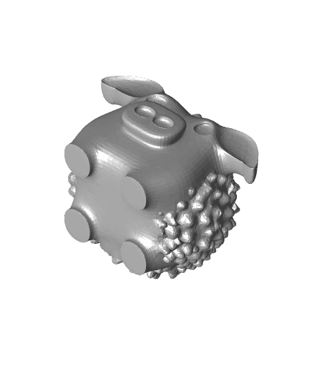 Spike the fidget pig 3d model