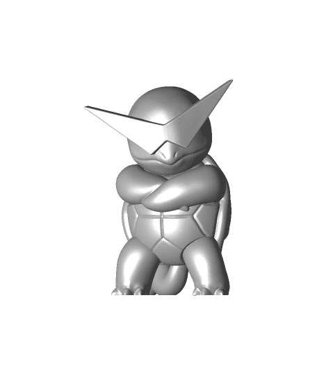 Squirtle with Shades - Pokemon - Fan Art 3d model