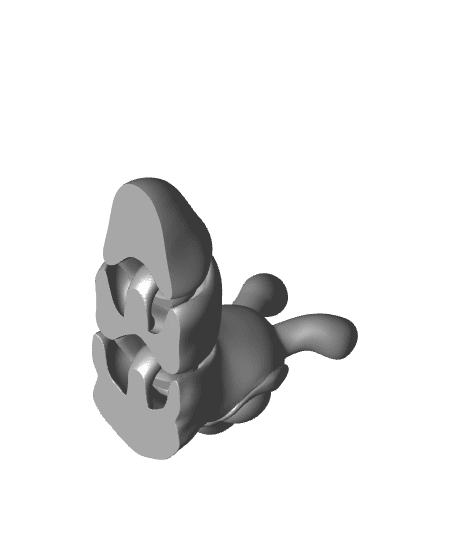 Skull Peggy Snail and Al Slugg 3d model