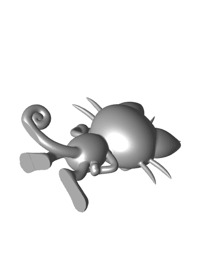 Meowth V2 - Multipart 3d model