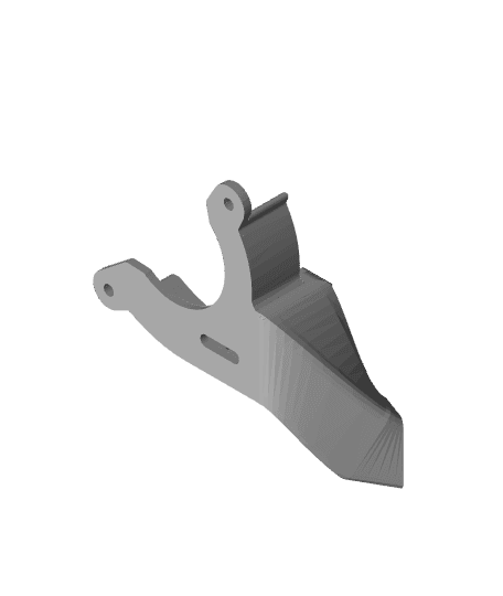 HMG7.3 Long Single 5015 Left Duct V3.stl 3d model