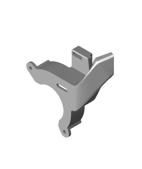 HMG7.3 Long Single 5015 Right Duct V3.stl 3d model